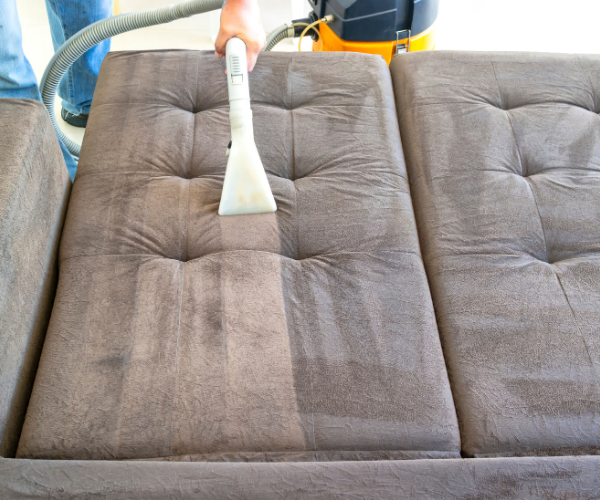 Canapé propre après nettoyage